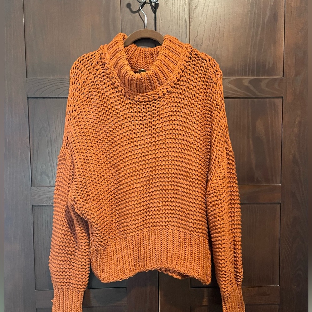 Free People My Only Sunshine Sweater in Tucson Earth Size Large - Picture 3 of 9